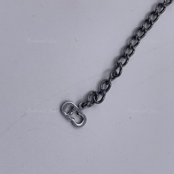 Authentic Dior Logo Metallic Black Bracelet - Picture 7 of 15